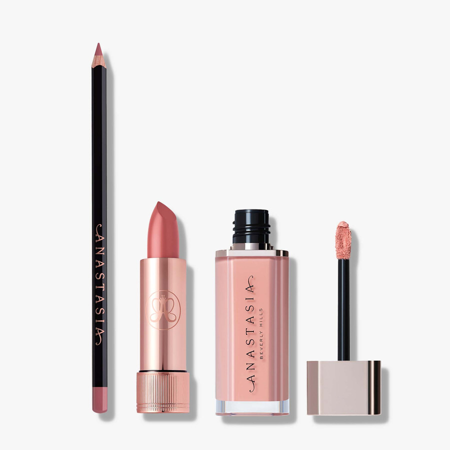 trio labbra pucker up - dusty rose