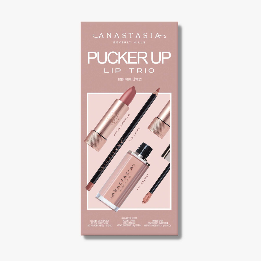 trio labbra pucker up - dusty rose