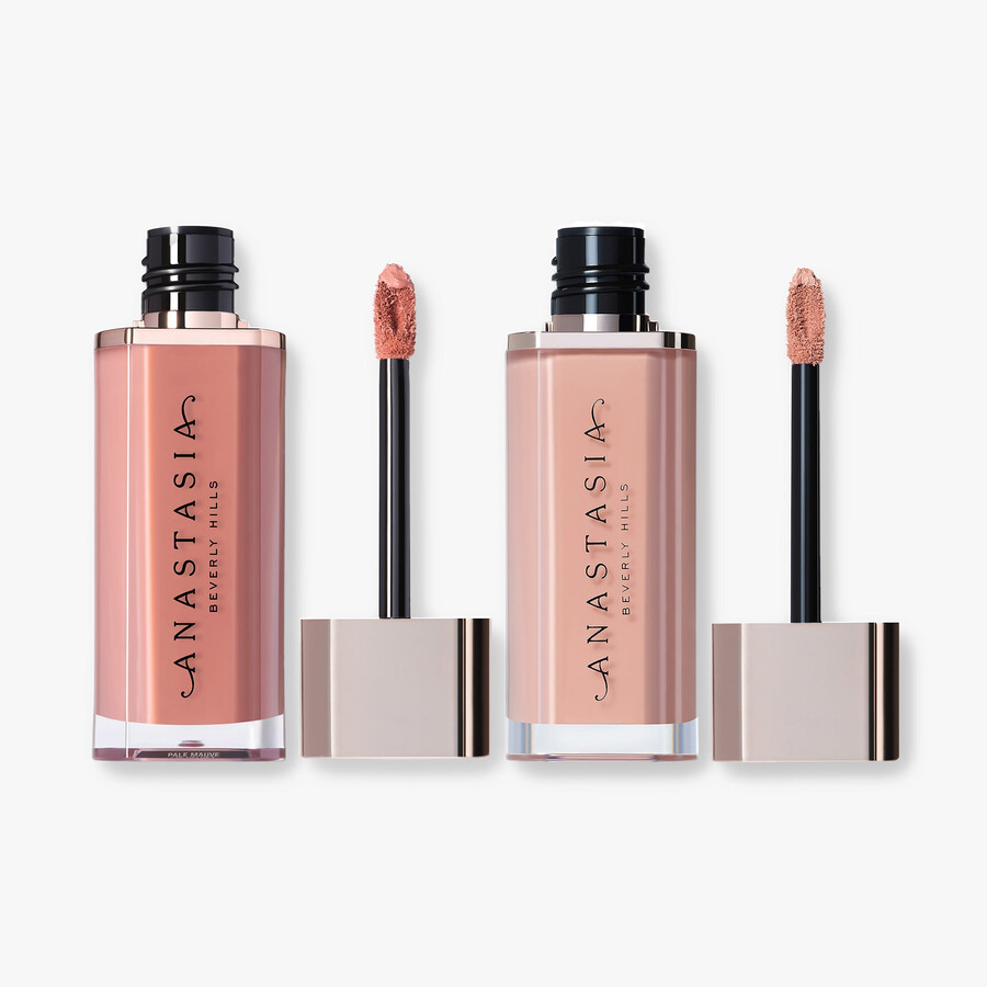 velvet lips mini lip velvet duo - softy peachy nude