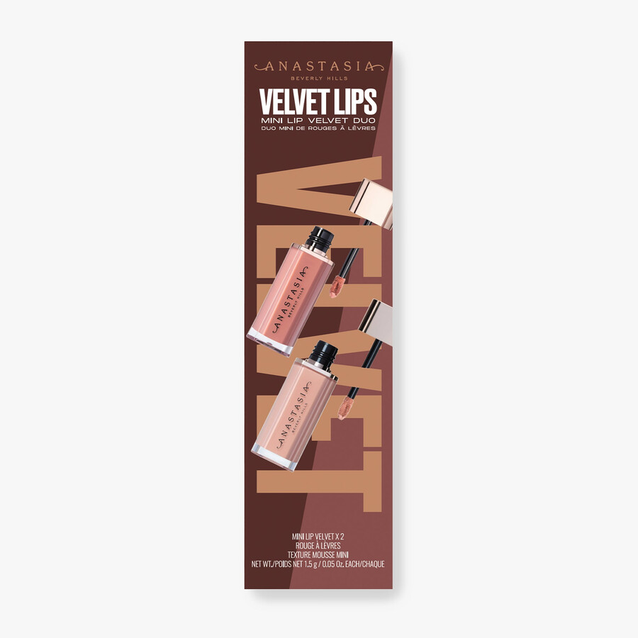 velvet lips mini lip velvet duo - softy peachy nude